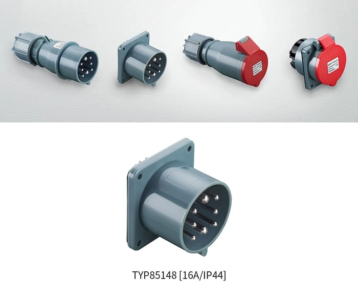 16A 8-pin connector With cable clamping plates TYP85148 2 - WEIPU 16A 8-pin connector With cable clamping plates TYP85148 2 - WEIPU