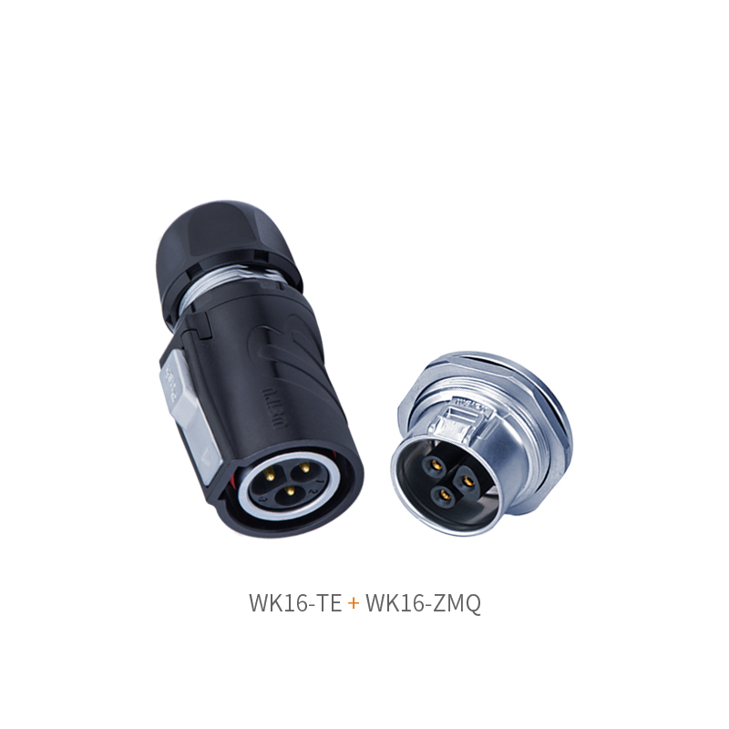 Weipu WK16 TE plug WK16 ZQ front nut socket V0 fireproof matching set product shot
