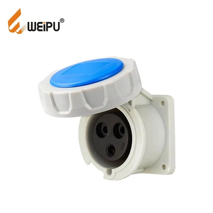 32A 3PIN Panel Mount Socket TYPR5802-IP67 1 - WEIPU
