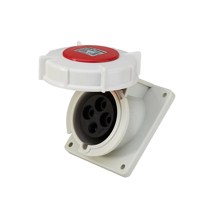 32A 4PIN Angled Panel Mount Socket TYP3819-IP6 1 - WEIPU