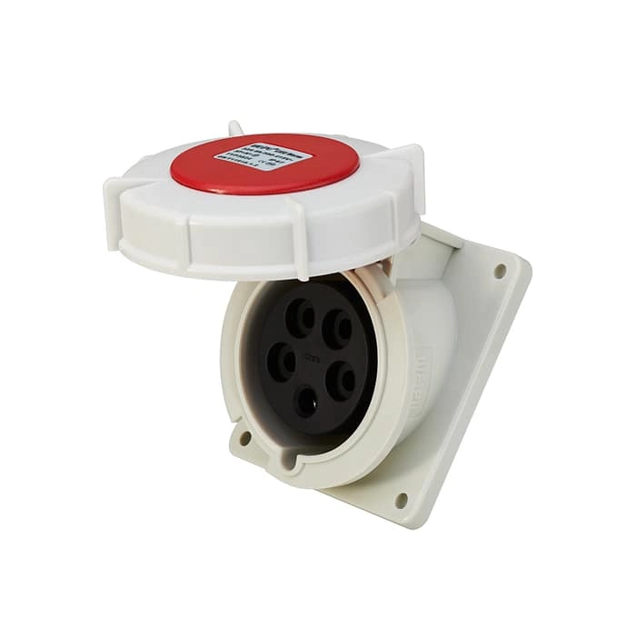 32A 5PIN Angled Panel Mount Socket TYP3824-IP6 1 - WEIPU
