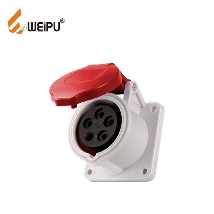 32A 5PIN Panel Mount Socket TYPR5823-IP44 1 - WEIPU