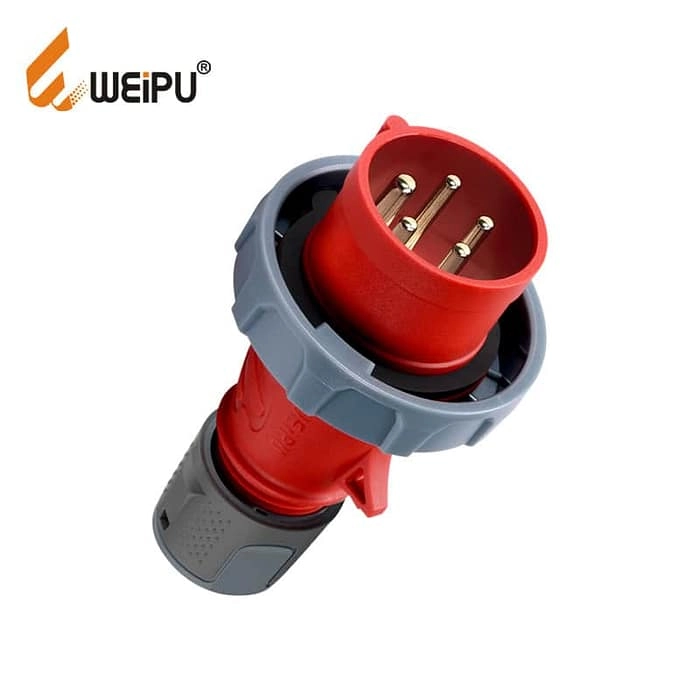 32A 5PIN Plug Clamping cable fix TYPR375-c IP67 1 - WEIPU