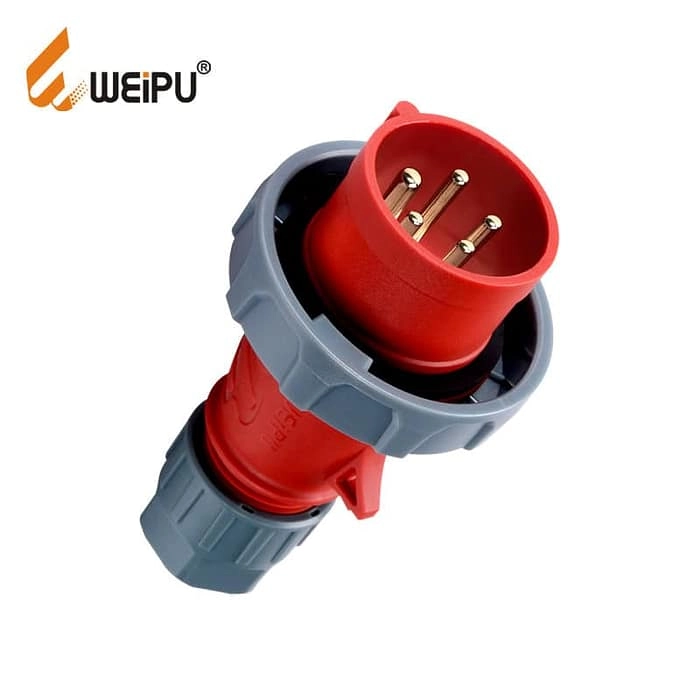 32A 5PIN Plug Clamping cable fix TYPR375-IP67 1 - WEIPU