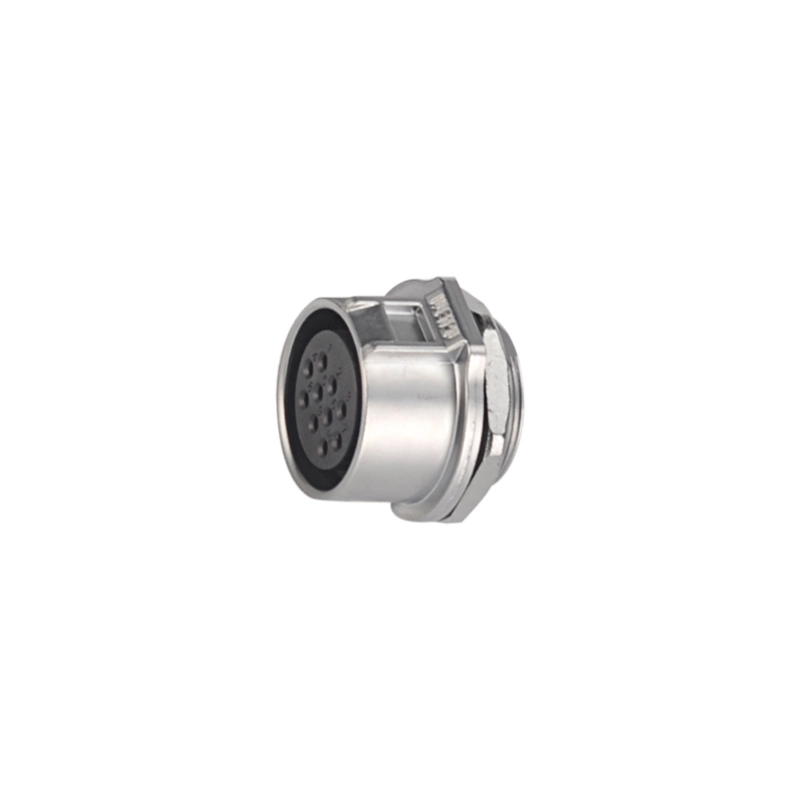 Weipu WK24 ZM shielded rear nut mount circular receptacle IP67 waterproof industrial connector - WEIPU