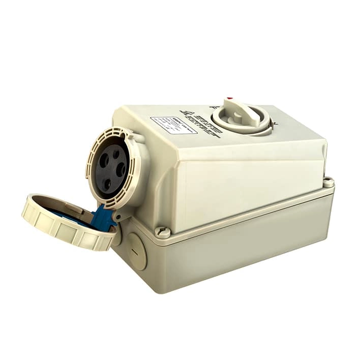 63A(2P+PE)Socket with mechanical interlock TYP9902 IP67 1 - WEIPU 63A(2P+PE)Socket with mechanical interlock TYP9902 IP67 1 - WEIPU