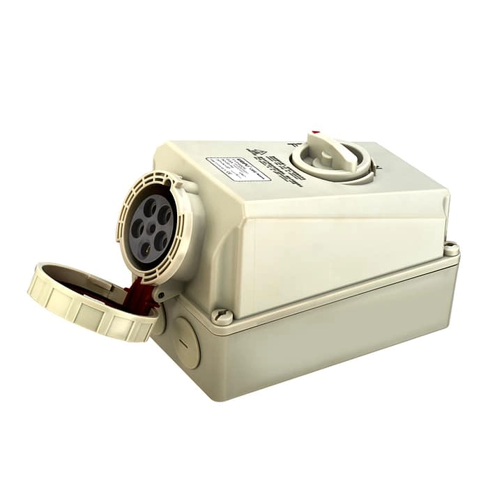 63A(3P+N+PE)Socket with mechanical interlock TYP9924 IP67 1 - WEIPU