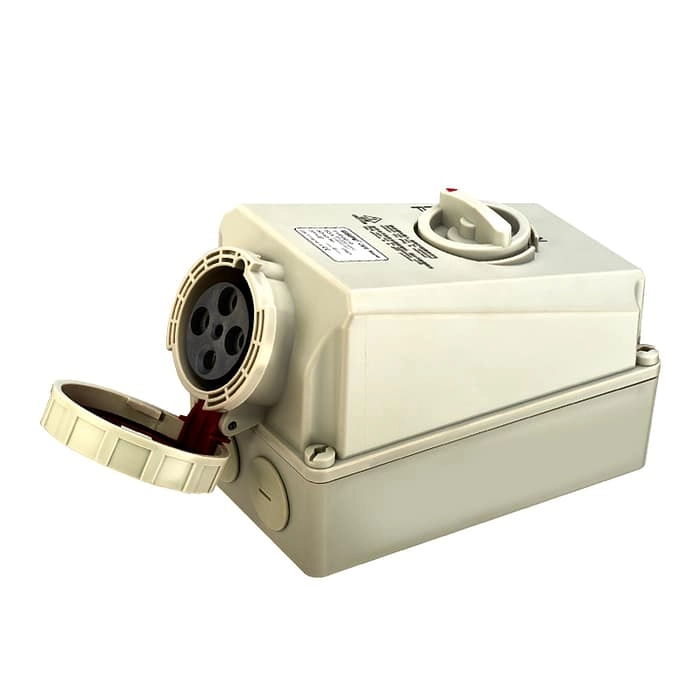 63A(3P+PE)Socket with mechanical interlock TYP9919 IP67 1 - WEIPU