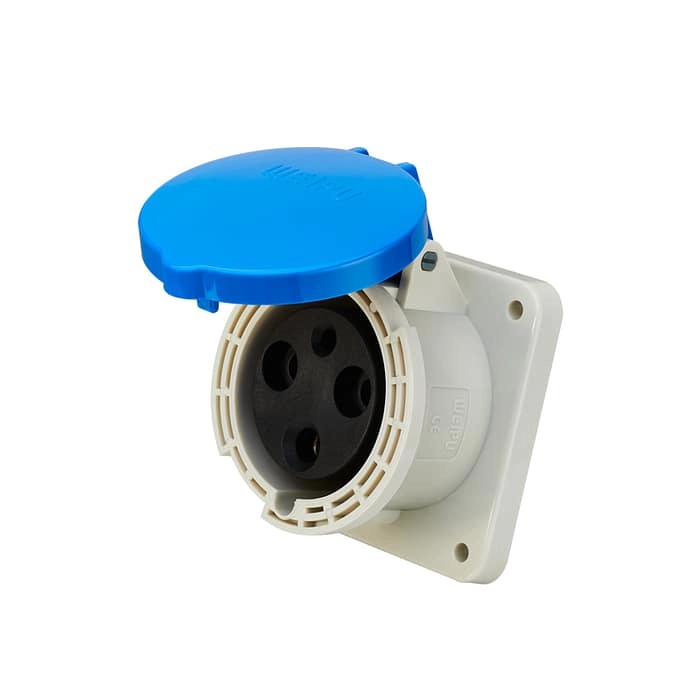 63A 3PIN Panel Mount Socket TYP5901-IP44 1 - WEIPU
