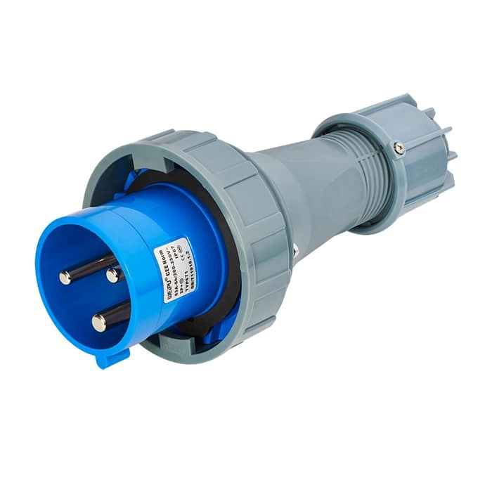 63A 3PIN Plug Clamping cable fix TYP671-IP67 1 - WEIPU