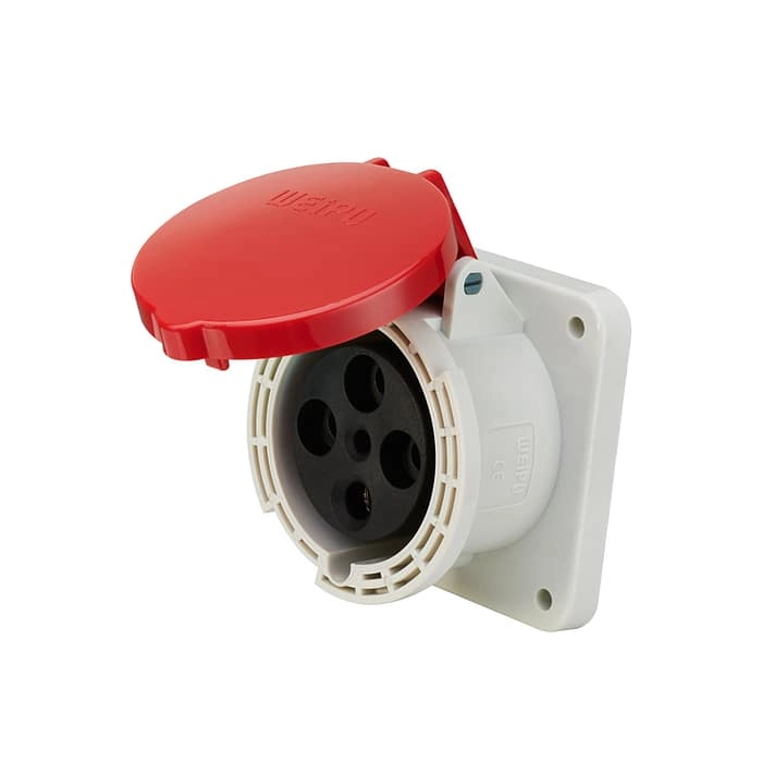 63A 4PIN Panel Mount Socket TYP5918-IP44 1 - WEIPU