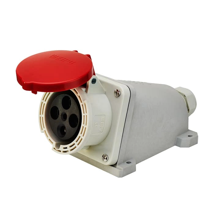 63A 4PIN Surface Mount Socket TYP6918-IP44 1 - WEIPU