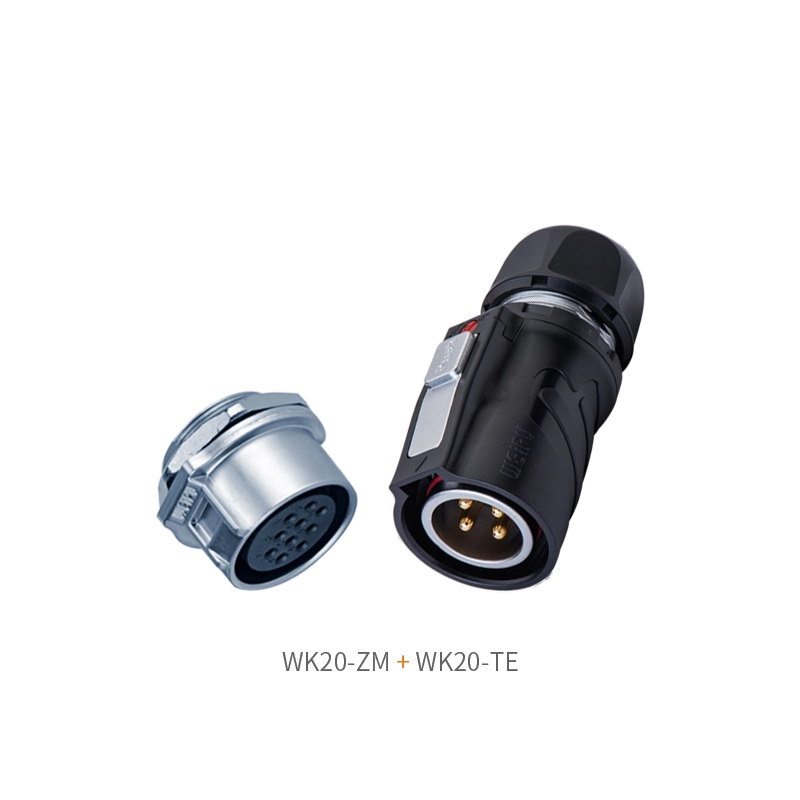 WEIPU WK20 ZM receptacle matching WK20 TE plug circular connector - WEIPU WEIPU WK20 ZM receptacle matched with WK20 TE plug circular connector set - WEIPU