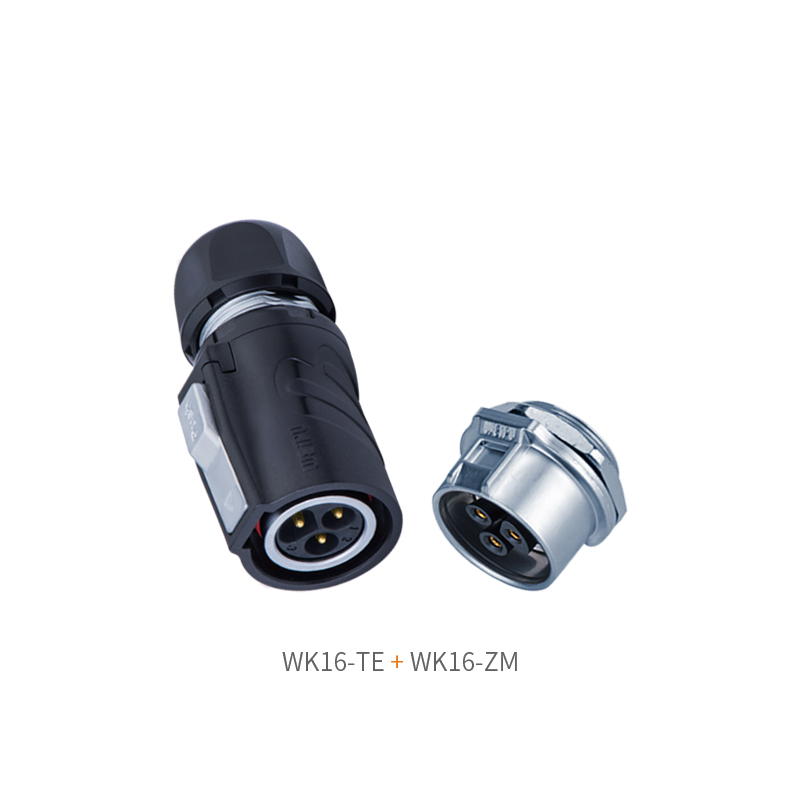 Weipu WK16 TE plug WK16 ZM rear nut socket V0 fireproof matching set product shot