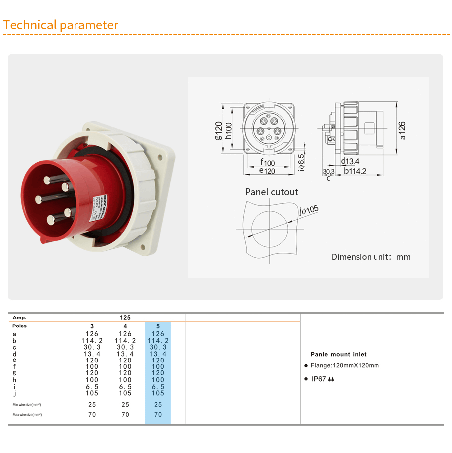 TYP475-125A技术参数a