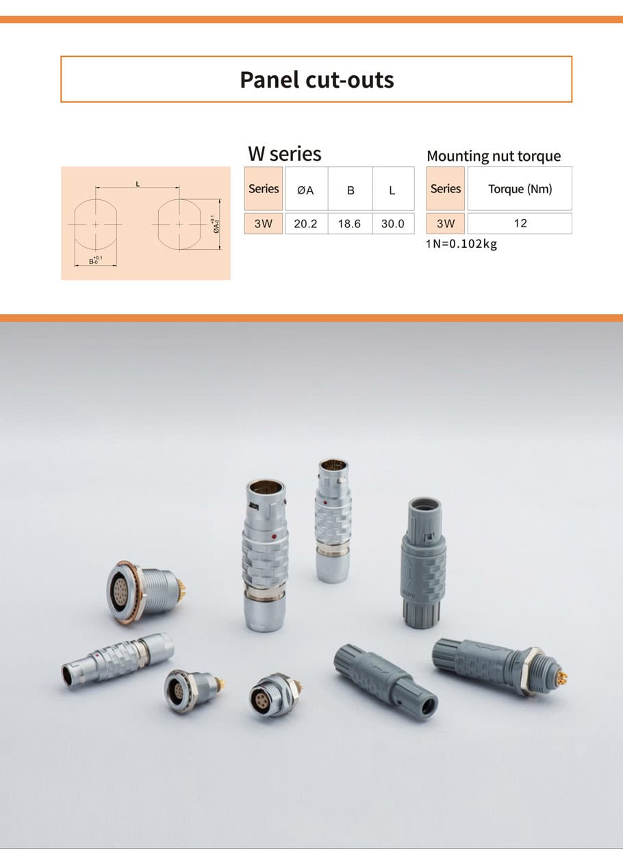 Precision connector W series