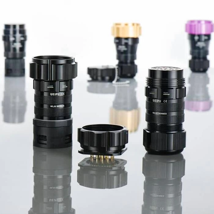 WL52K19TADⅡ Female-contact connector for M40 ×1.5 Plastic hose adapter IP67 3 - WEIPU