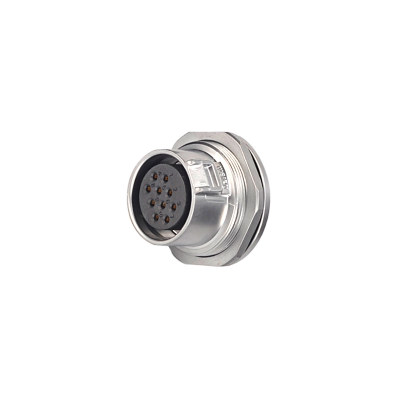 WK24-ZMQ panel mount industrial circular connector socket IP67 for automation equipment - WEIPU