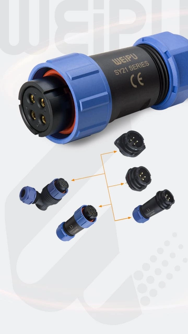Circular connector from weipu connector sy series - WEIPU