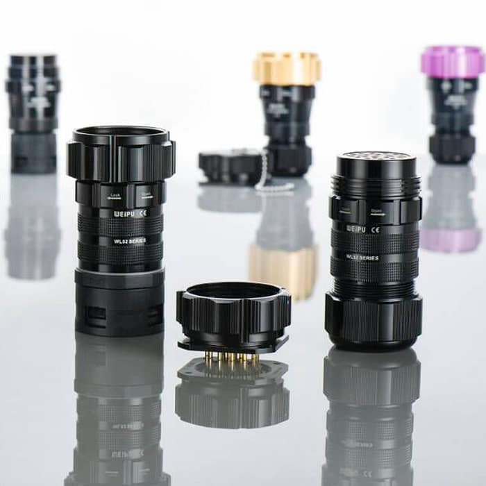 WL52J19TⅡ Male-contact plug with clamping-nut 2 IP67 4