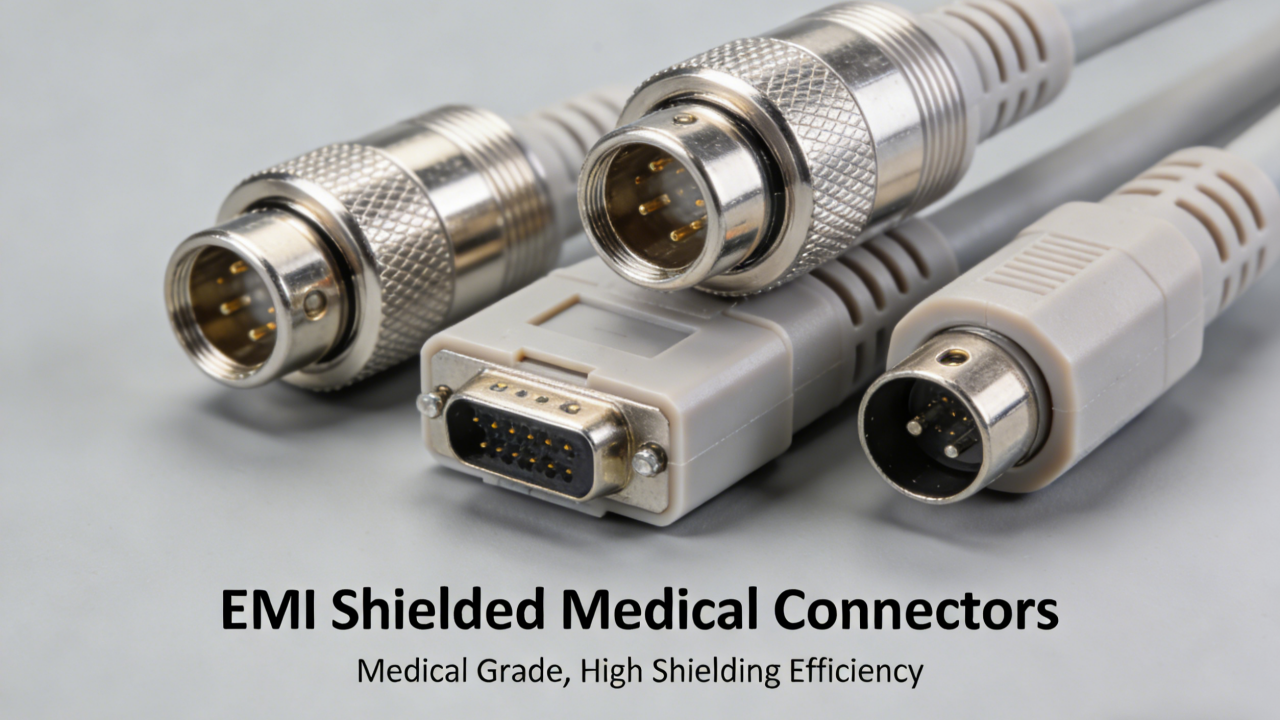 emi shielded medical connectors emi shielded medical connectors