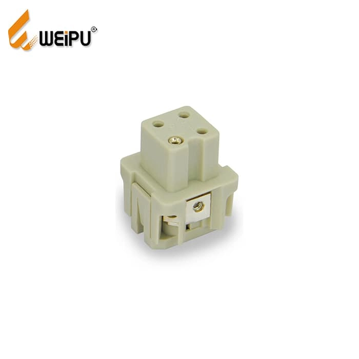 HA-003- HA-003-F Male and Female 10A 230/400v 3+PE Screw Contact Connector 1 - WEIPU