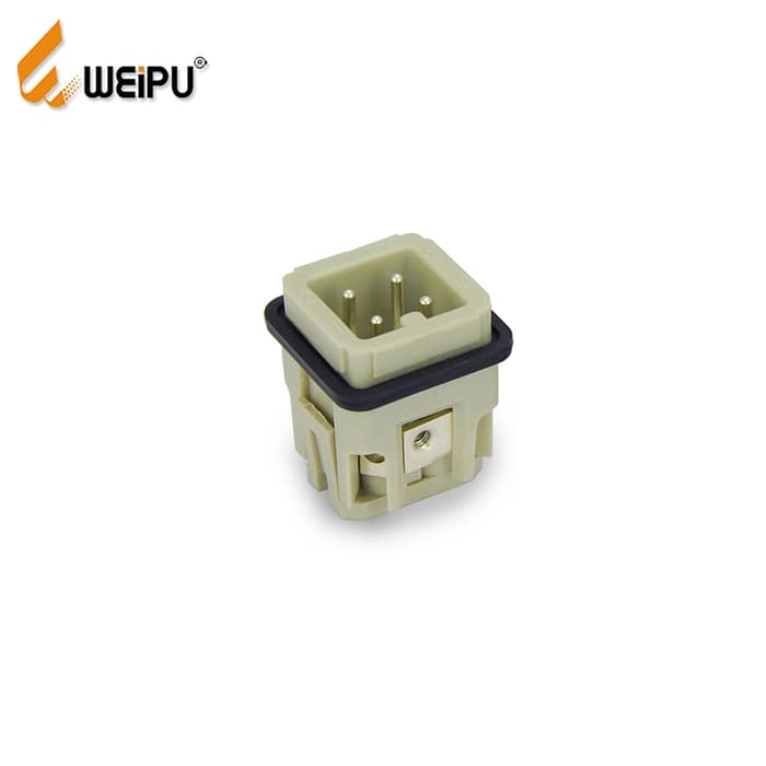 HA-003- HA-003-F Male and Female 10A 230/400v 3+PE Screw Contact Connector 2 - WEIPU