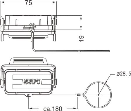 HA10A-MCV-1L/W.1 standard electrical connection components for Industry 4.0 2 - WEIPU