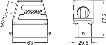 HA10A-PSH-2B standard electrical connection components for Industry 4.0 2 - WEIPU HA10A-PSH-2B standard electrical connection components for Industry 4.0 2 - WEIPU