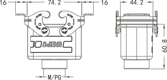HA10B-MC-2L/W standard electrical connection components for Industry 4.0 2 - WEIPU HA10B-MC-2L/W standard electrical connection components for Industry 4.0 2 - WEIPU