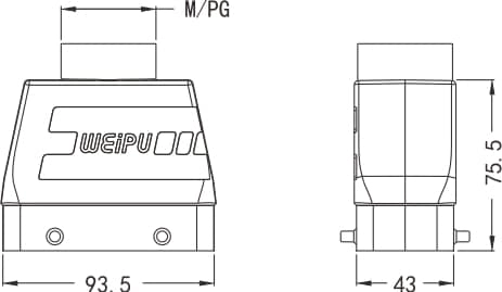 HA16B-PTH-4B standard electrical connection components for Industry 4.0 2 - WEIPU HA16B-PTH-4B standard electrical connection components for Industry 4.0 2 - WEIPU