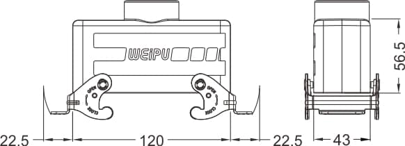 HA24B-PT-2L/W standard electrical connection components for Industry 4.0 2 - WEIPU