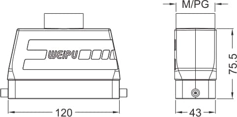HA24B-PTH-4B standard electrical connection components for Industry 4.0 2 - WEIPU HA24B-PTH-4B standard electrical connection components for Industry 4.0 2 - WEIPU