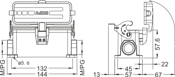 HA24B-SF-1L/W-MCV standard electrical connection components for Industry 4.0 2 - WEIPU HA24B-SF-1L/W-MCV standard electrical connection components for Industry 4.0 2 - WEIPU