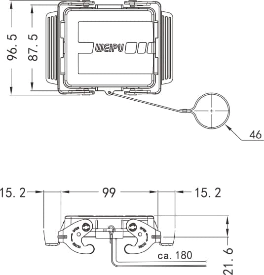 HA32B-MCV-2L/W standard electrical connection components for Industry 4.0 2 - WEIPU