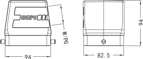 HA32B-PS-2B standard electrical connection components for Industry 4.0 2 - WEIPU