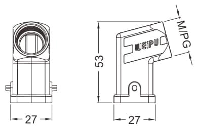 HA3A-PS-2B standard electrical connection components for Industry 4.0. 2 - WEIPU