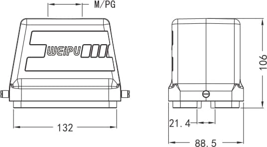 HA48B-PT-2B standard electrical connection components for Industry 4.0 2 - WEIPU HA48B-PT-2B standard electrical connection components for Industry 4.0 2 - WEIPU