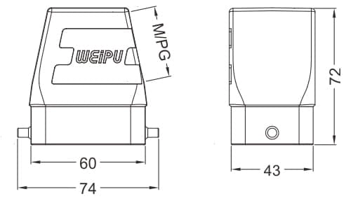 HA6B-PSH-2B standard electrical connection components for Industry 4.0 2 - WEIPU HA6B-PSH-2B standard electrical connection components for Industry 4.0 2 - WEIPU
