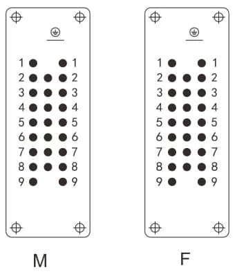 HD-025-MC/FC Crimp termination Connector 16A 500V 25+PE 4 - WEIPU