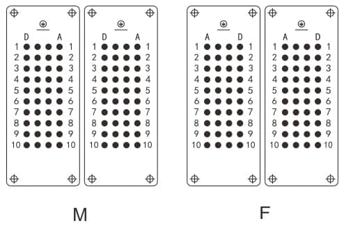 HD-080-MC/FC Crimp termination Connector 16A 500V 80+PE 4 - WEIPU