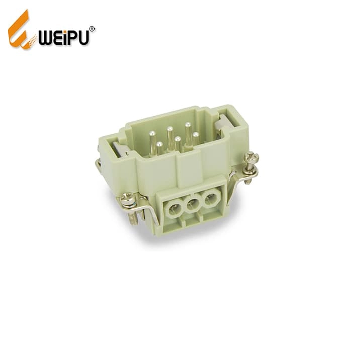 HE-006-M HA-006-F Male and Female 16A 500V 6+PE  Screw terminal Connector 1 - WEIPU