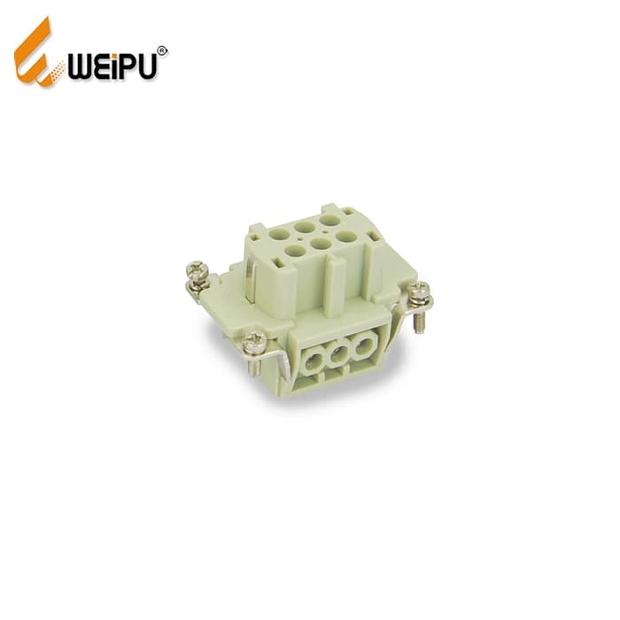 HE-006-M HA-006-F Male and Female 16A 500V 6+PE  Screw terminal Connector 2 - WEIPU