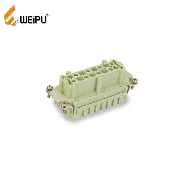 HE-016-MC HA-016-FC Male and Female 16A 500V 16+PE Crimp termination Connector 2 - WEIPU