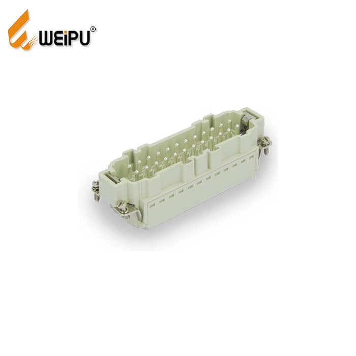HE-024-MS HA-024-FS Male and Female 16A 500V 24+PE Cage clamp termination Connector 1 - WEIPU