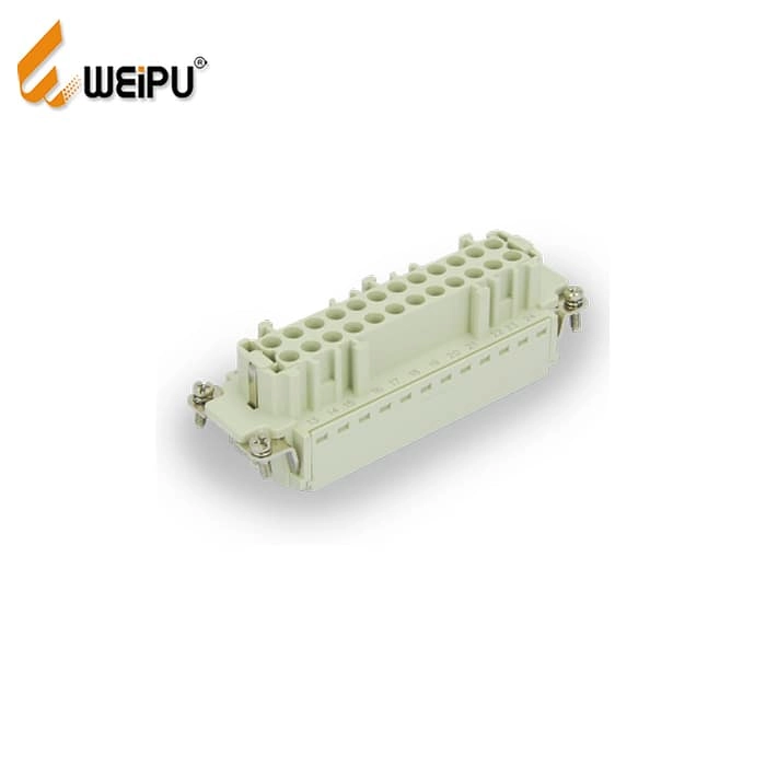 HE-024-MS HA-024-FS Male and Female 16A 500V 24+PE Cage clamp termination Connector 2 - WEIPU
