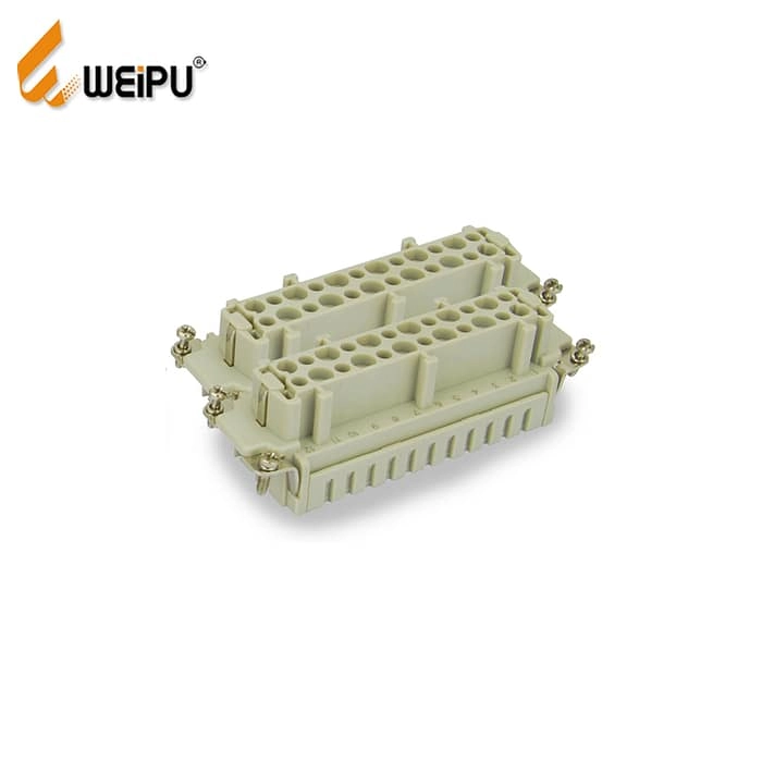 HE-048-MC HA-048-FC Male and Female 16A 500V 48+PE Crimp termination Connector 2 - WEIPU HE-048-MC HA-048-FC Male and Female 16A 500V 48+PE Crimp termination Connector 2 - WEIPU
