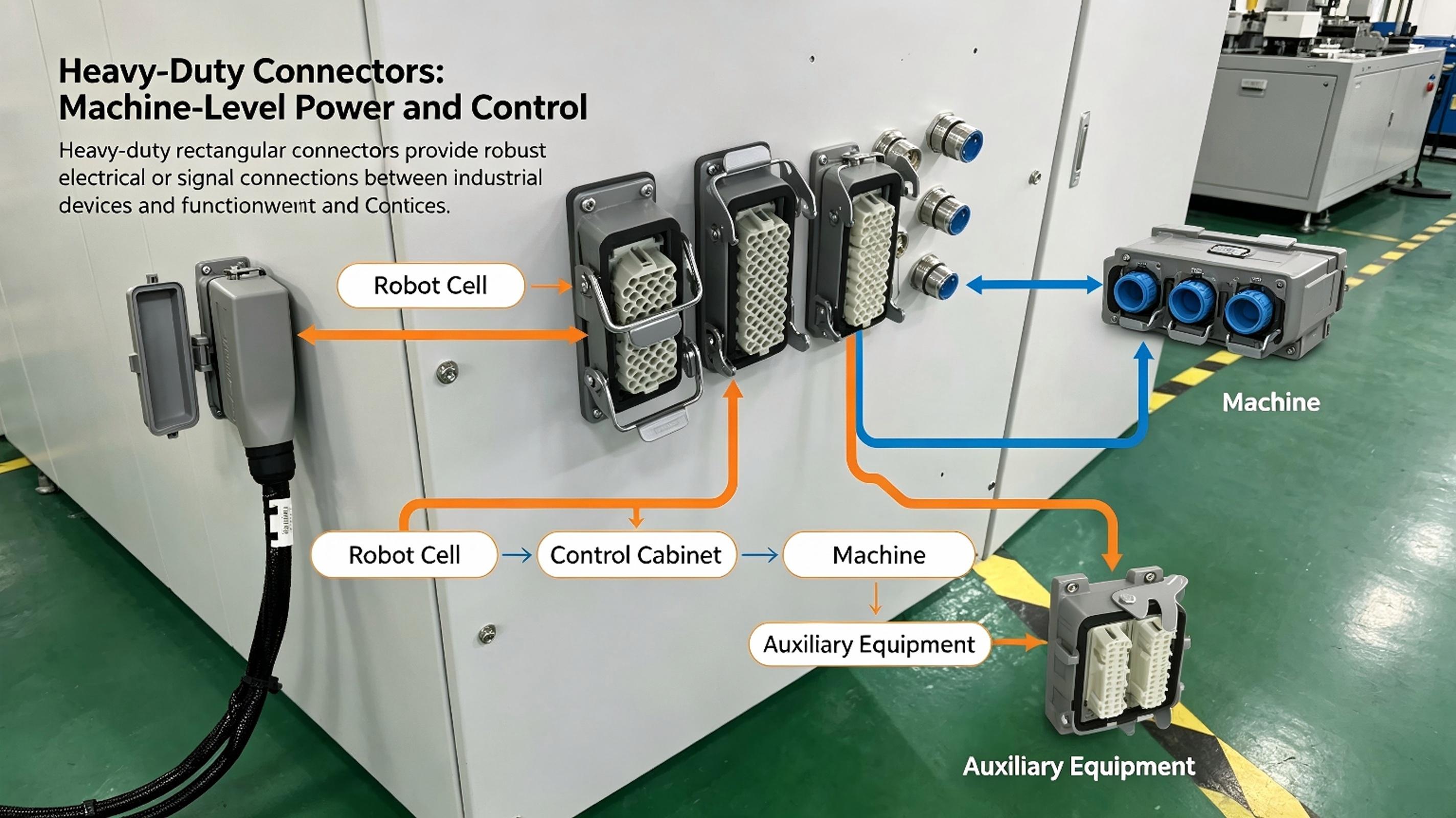 heavy duty WEIPU SP WY and Heavy Duty industrial connectors for robotic system connectivity