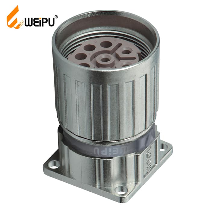 M23DK-Z Female contact square flange receptacle IP67 2