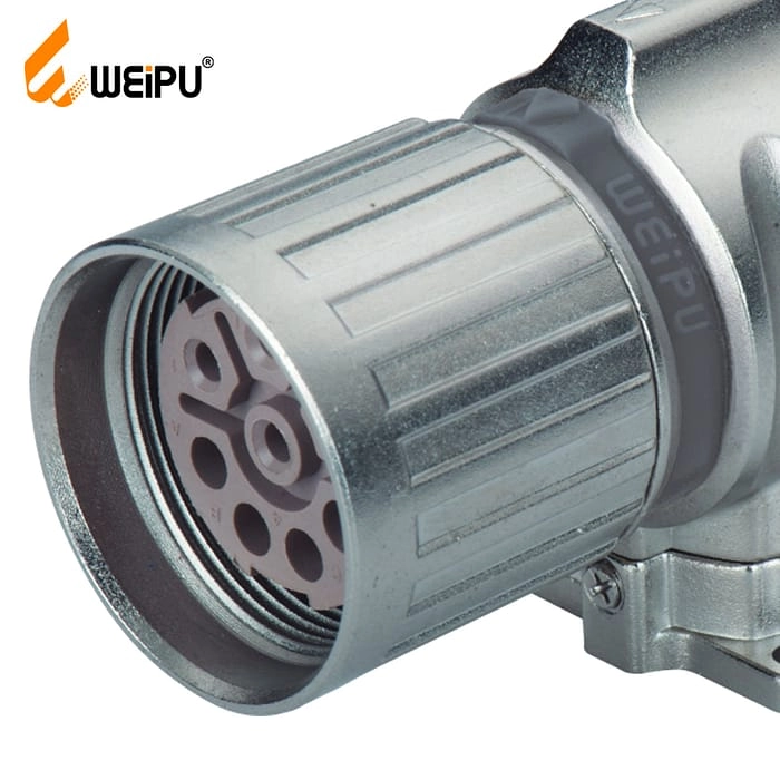M23DK-ZL Female contact angled cable connector IP67 2 - WEIPU
